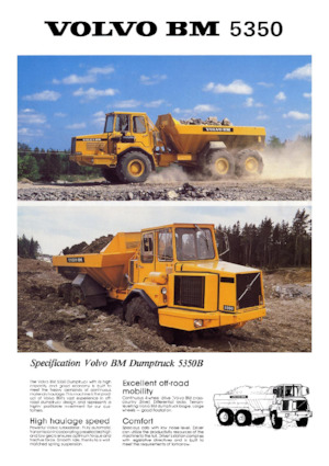 Шарнірні самоскиди Volvo 5350