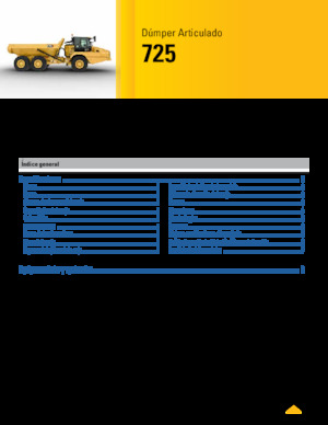 Шарнірні самоскиди Caterpillar 725