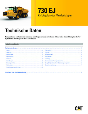 Шарнірні самоскиди Caterpillar 730 EJ