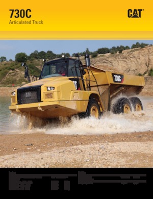 Шарнірні самоскиди Caterpillar 730C