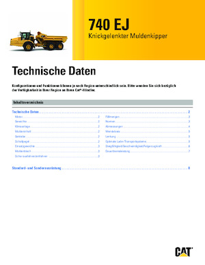Шарнірні самоскиди Caterpillar 740 EJ