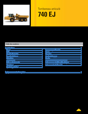 Шарнірні самоскиди Caterpillar 740 EJ