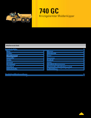 Шарнірні самоскиди Caterpillar 740 GC