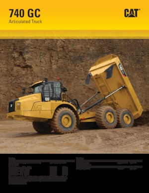 Шарнірні самоскиди Caterpillar 740 GC