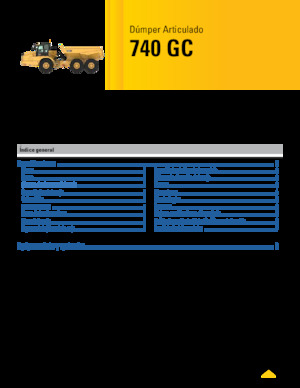 Шарнірні самоскиди Caterpillar 740 GC