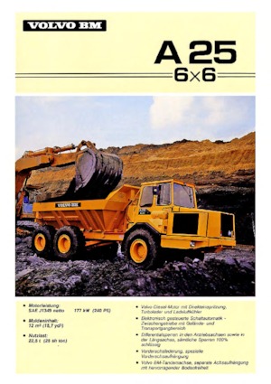 Шарнірні самоскиди Volvo A 25 6x6
