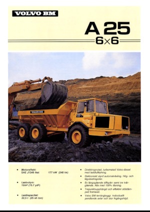 Шарнірні самоскиди Volvo A 25 6x6