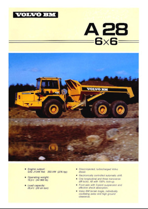 Шарнірні самоскиди Volvo A28 (6x6)