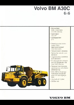 Шарнірні самоскиди Volvo A30C 6x6