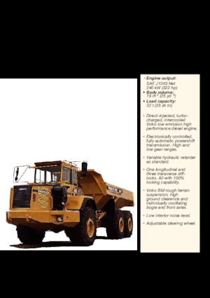 Шарнірні самоскиди Volvo A35C 6x6