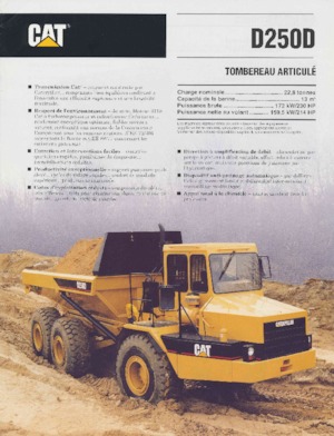 Шарнірні самоскиди Caterpillar D250D