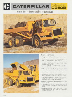 Шарнірні самоскиди Caterpillar D250B