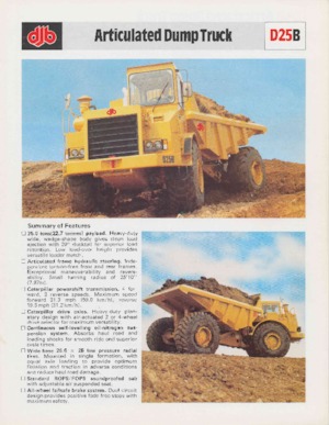 Шарнірні самоскиди Caterpillar D25B