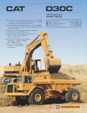 Шарнірні самоскиди Caterpillar D30C