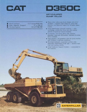 Шарнірні самоскиди Caterpillar D350C