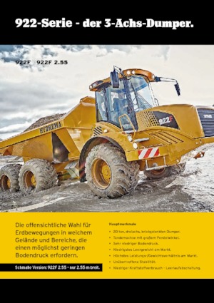 Шарнірні самоскиди Hydrema 922F