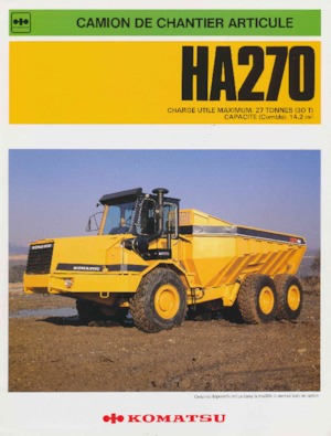 Шарнірні самоскиди Komatsu HA270
