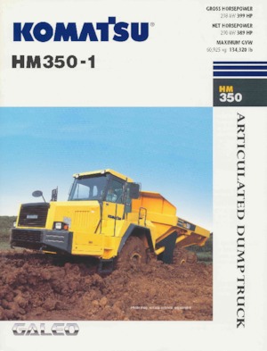 Шарнірні самоскиди Komatsu HM350-1