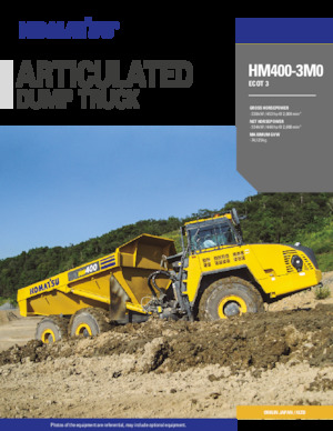 Шарнірні самоскиди Komatsu HM400-3M0