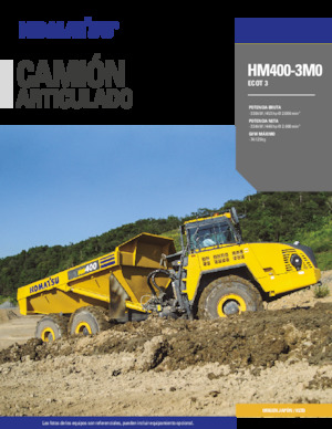 Шарнірні самоскиди Komatsu HM400-3M0