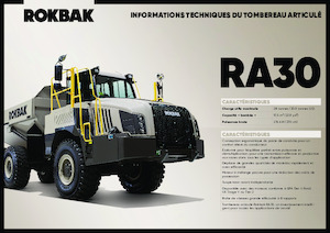 Шарнірні самоскиди Rokbak RA30