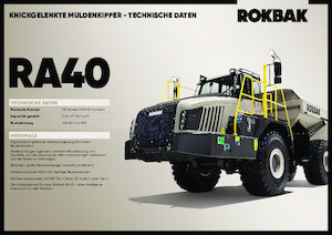 Шарнірні самоскиди Rokbak RA40