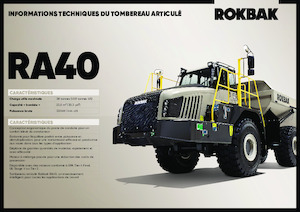 Шарнірні самоскиди Rokbak RA40