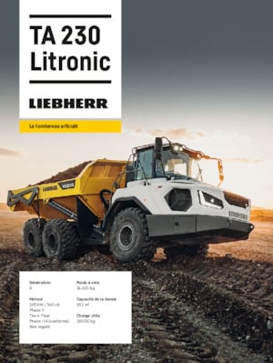 Шарнірні самоскиди Liebherr TA 230 Litronic