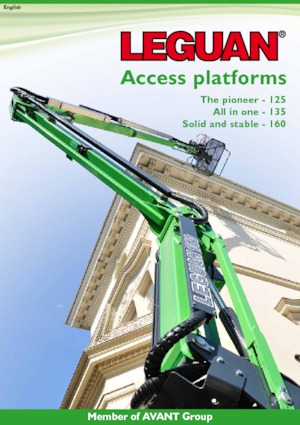 Колісні підйомники з шарнірною стрілою Leguan 135