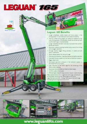 Колісні підйомники з шарнірною стрілою Leguan 165 
