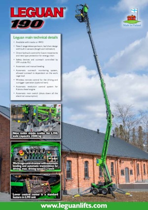 Колісні підйомники з шарнірною стрілою Leguan 190 
