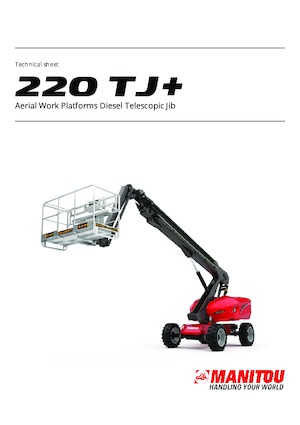 Колісні підйомники з шарнірною стрілою Manitou 220 TJ+