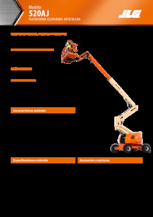 Колісні підйомники з шарнірною стрілою JLG 520AJ