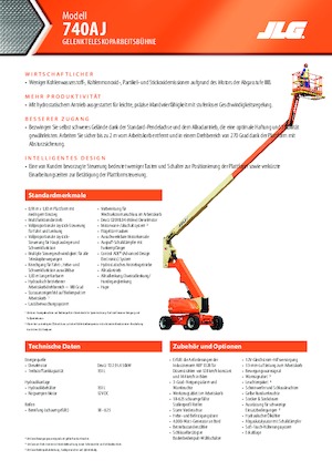 Колісні підйомники з шарнірною стрілою JLG 740AJ