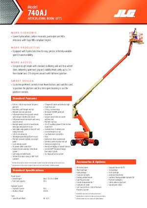 Колісні підйомники з шарнірною стрілою JLG 740AJ