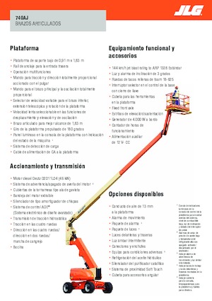 Колісні підйомники з шарнірною стрілою JLG 740AJ