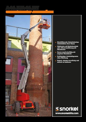 Колісні підйомники з шарнірною стрілою Snorkel A46JE