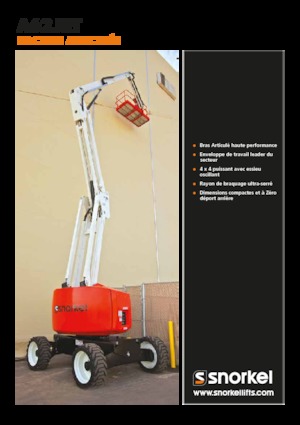 Колісні підйомники з шарнірною стрілою Snorkel A62JRT