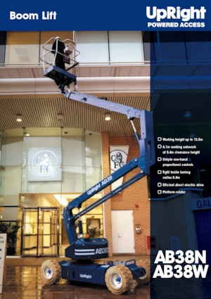 Колісні підйомники з шарнірною стрілою UpRight AB 38 N