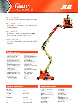 Колісні підйомники з шарнірною стрілою JLG E400AJP