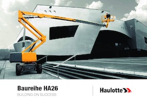 Колісні підйомники з шарнірною стрілою Haulotte HA26 RTJ PRO