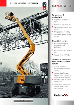 Колісні підйомники з шарнірною стрілою Haulotte HA26 RTJ PRO
