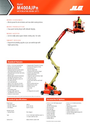 Колісні підйомники з шарнірною стрілою JLG M400AJPN