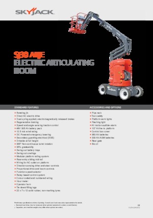 Колісні підйомники з шарнірною стрілою Skyjack SJ 30 ARJE