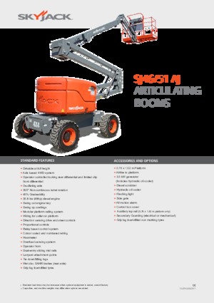 Колісні підйомники з шарнірною стрілою Skyjack SJ 51 AJ