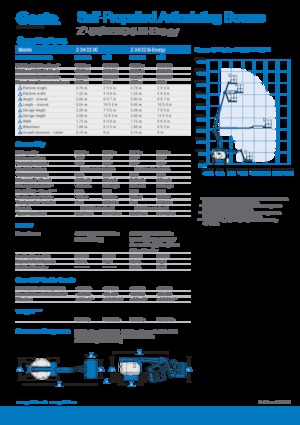 Колісні підйомники з шарнірною стрілою Genie Z-34/22 DC