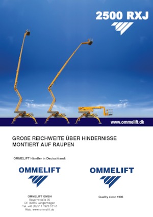 Гусеничні підйомники з шарнірною стрілою OMMELIFT 2500 RXJ