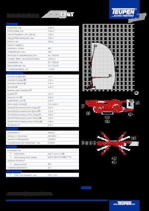 Гусеничні підйомники з шарнірною стрілою TEUPEN LEO23GT 