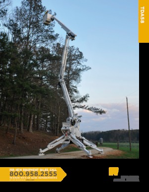 Гусеничні підйомники з шарнірною стрілою Altec TDA58 