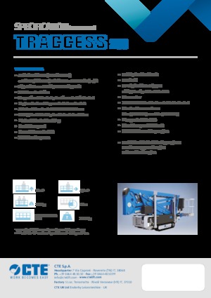 Гусеничні підйомники з шарнірною стрілою CTE Traccess 200